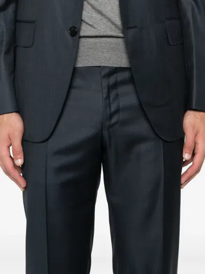 Canali Single-breasted Suit In Blue