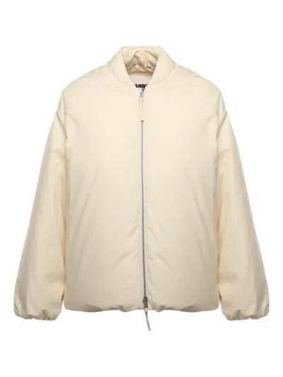 Moncler X Jil Sander Puffer Jacket In Neutral