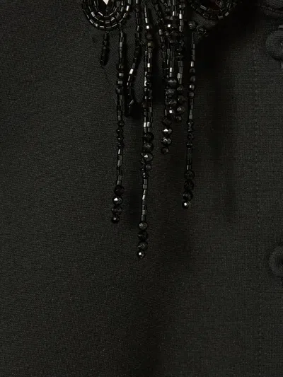 La Doublej Fitted Shirt In Solid Black In Black