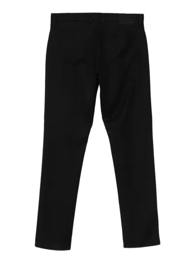Canali Button Trousers In Black