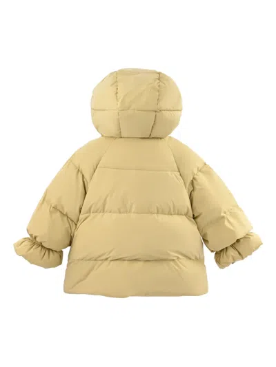 Mimi Tutu Heart-pocket Puffer Jacket In Yellow