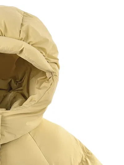 Mimi Tutu Heart-pocket Puffer Jacket In Yellow