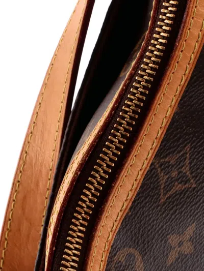 Pre-owned Louis Vuitton Odeon Handbag Monogram Canvas Pm Crossbody Bag In Brown