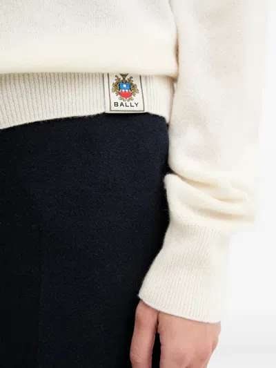 Bally Logo-patch Sweater In White