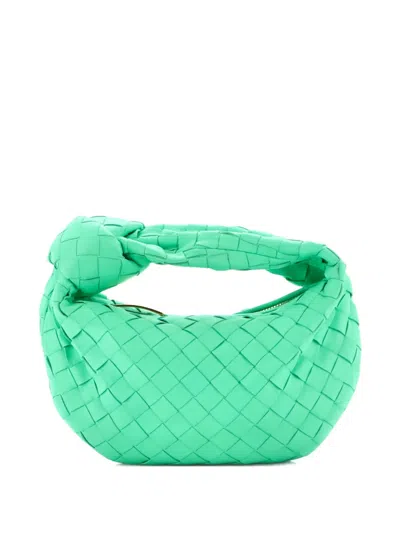 Pre-owned Bottega Veneta Bv Jodie Intrecciato Nappa Candy Hobo Bag In Green