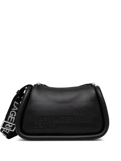 Karl Lagerfeld Jeans Adjustable-strap Cross Body Bag In Burgundy