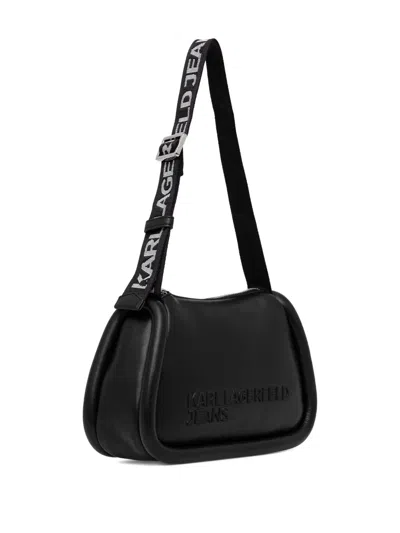 Karl Lagerfeld Jeans Adjustable-strap Cross Body Bag In Burgundy