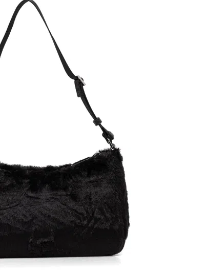 Karl Lagerfeld Jeans Faux-fur Cross Body Bag In Red