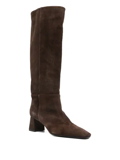 Fabio Rusconi Square-toe Heeled Knee-high Boots In Multi