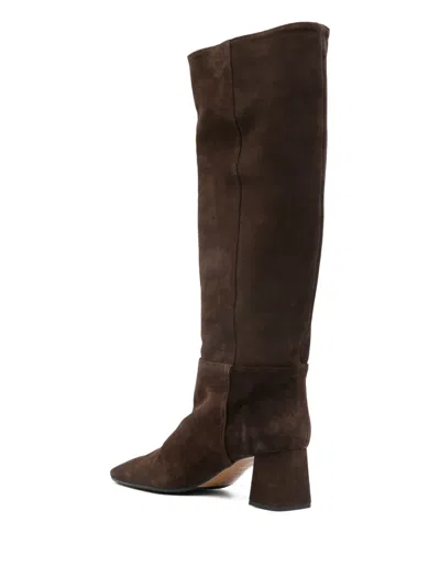 Fabio Rusconi Square-toe Heeled Knee-high Boots In Multi