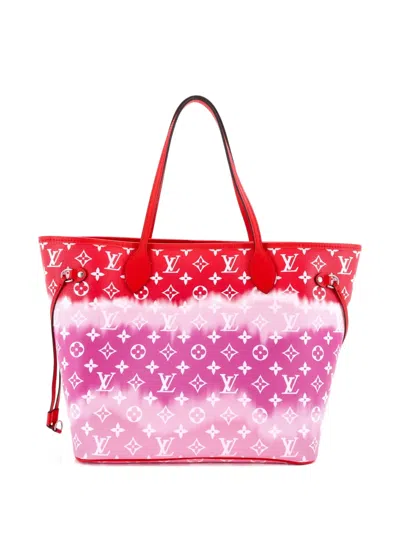 Pre-owned Louis Vuitton Neverfull Nm Limited Edition Escale Monogram Giant Mm Tote Bag In Purple