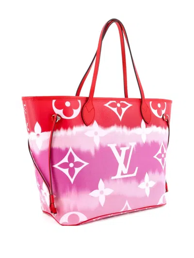 Pre-owned Louis Vuitton Neverfull Nm Limited Edition Escale Monogram Giant Mm Tote Bag In Purple