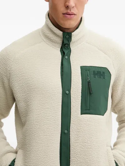 Helly Hansen Button-up Pocket Sweatshirt In Green