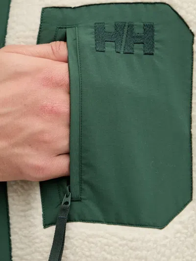 Helly Hansen Button-up Pocket Sweatshirt In Green