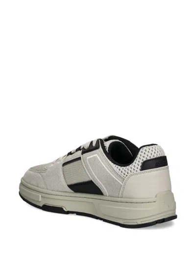 Hugo Boss Panelled Sneakers In Gray