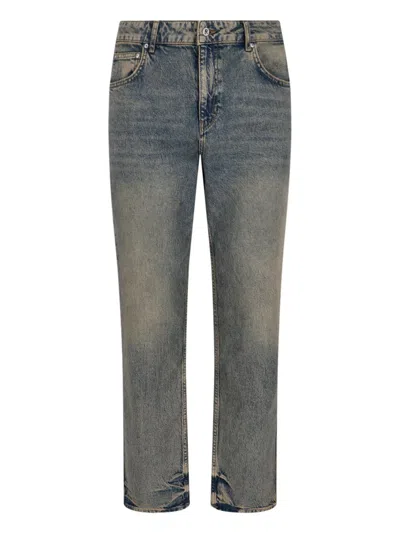 Represent Straight Leg Trousers With Belt Loops And Pockets In Blue