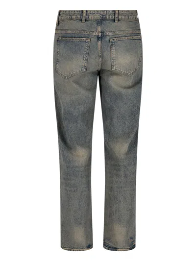 Represent Straight Leg Trousers With Belt Loops And Pockets In Blue