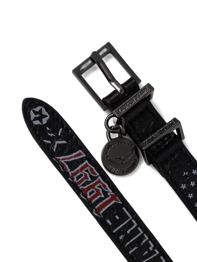 Zadig & Voltaire Buckle Charm Bracelet In Black