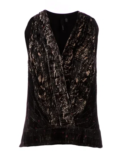 Edun Textured Velvet Sleeveless Blouse In Black