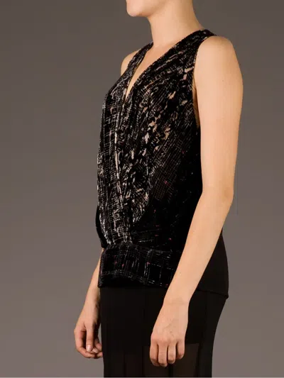 Edun Textured Velvet Sleeveless Blouse In Black