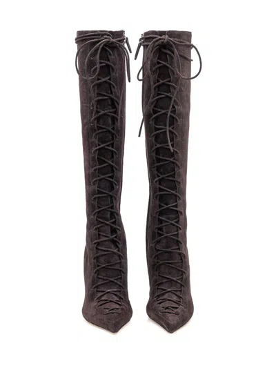 Paris Texas Nina Lace Up 105 Boots In Multi