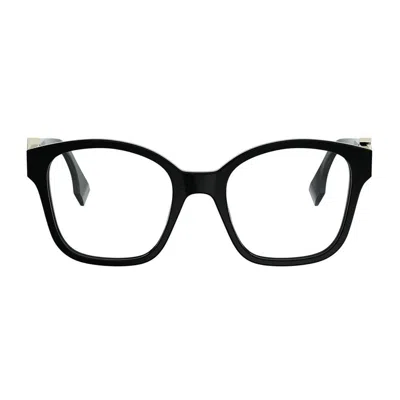Fendi Ff Diamonds Eyeglasses In Black