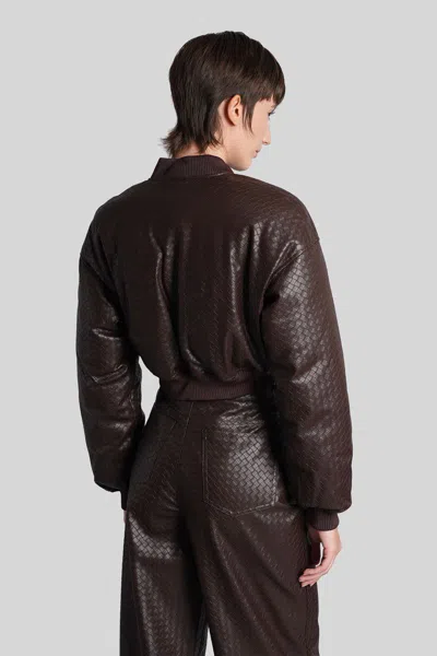Rotate Birger Christensen Bomber Jacket In Brown