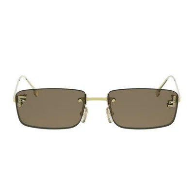 Fendi First Crystal Sunglasses In Brown