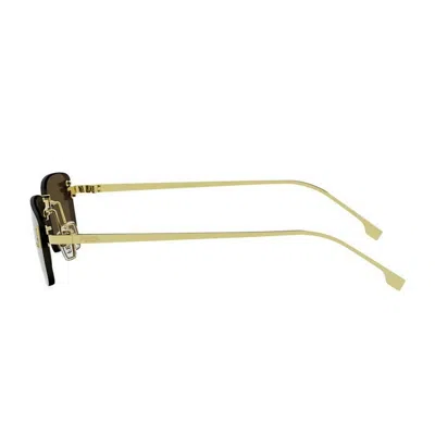 Fendi First Crystal Sunglasses In Brown