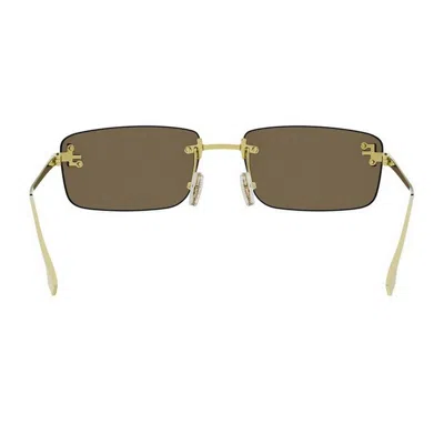 Fendi First Crystal Sunglasses In Brown