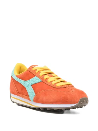 Diadora Rally Suede Panelled Sneakers In Multi