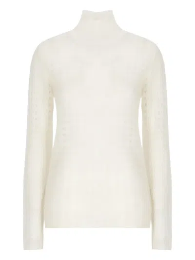 Fabiana Filippi Openwork-design Sweater In White