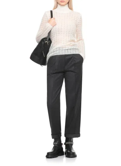 Fabiana Filippi Openwork-design Sweater In White