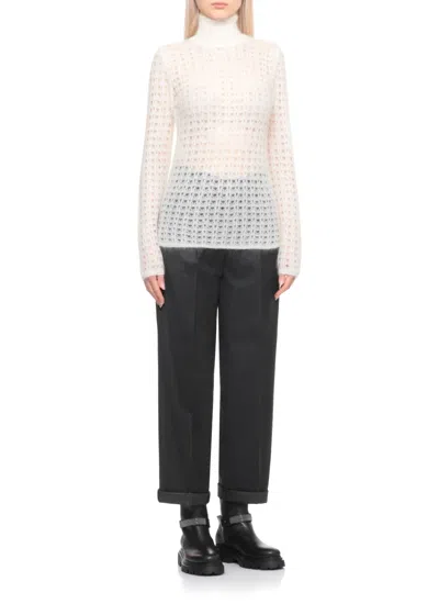 Fabiana Filippi Openwork-design Sweater In White