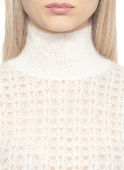 Fabiana Filippi Openwork-design Sweater In White