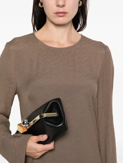 By Malene Birger Kallas Long-sleeve Maxi Dress In Brown