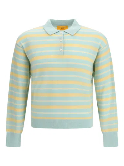 Guest In Residence Men Collegiate Stripe Polo In Green