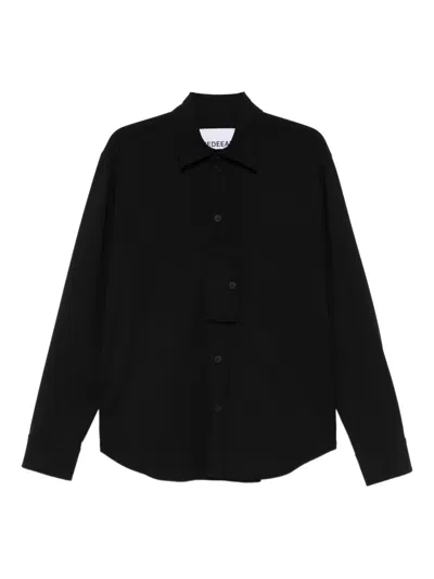 Medeea Reversed-pocket Shirt In Black