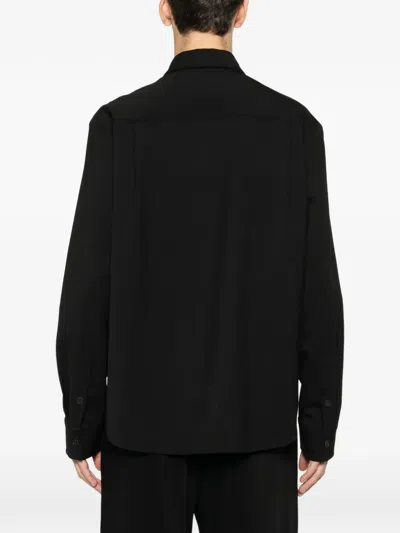 Medeea Reversed-pocket Shirt In Black