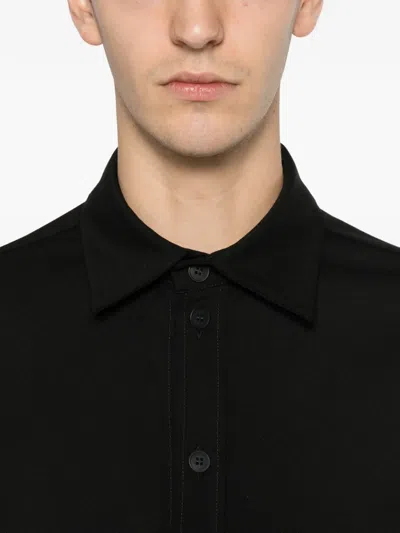 Medeea Reversed-pocket Shirt In Black