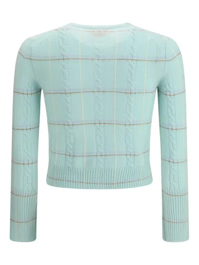 Guest In Residence Jane Check-cable Cardigan In Animal Print