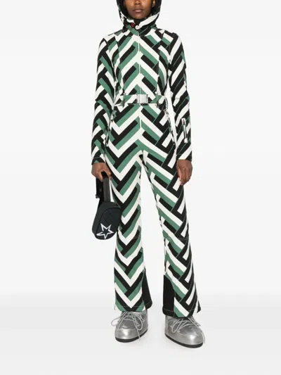 Perfect Moment Tignes Ski Jumpsuit In Green