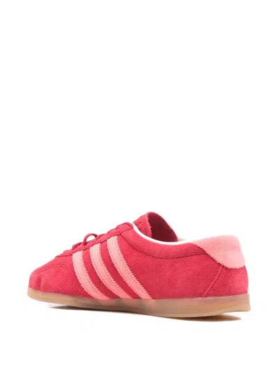 Adidas Originals Gazelle Three-stripe Trainers In Red