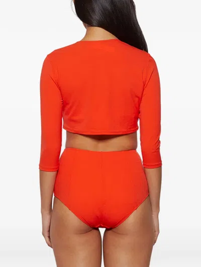 Lisa Marie Fernandez Buttoned Beach Cardigan In Multi