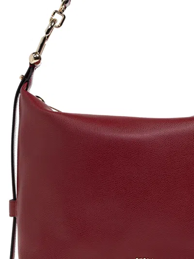 Furla Chain-detail Leather Shoulder Bag In Pink