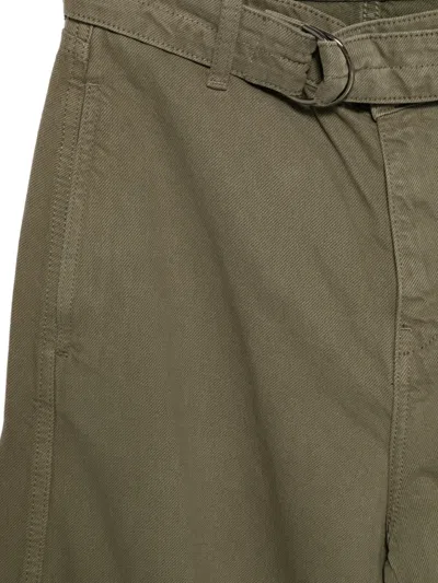 Liu •jo Belted-waist Trousers In Green