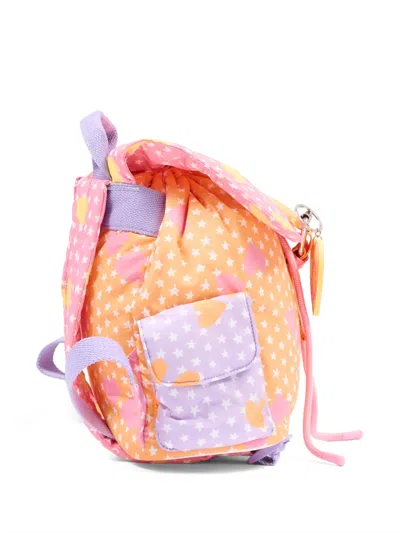 Stella Mccartney Star-print Backpack In Gold