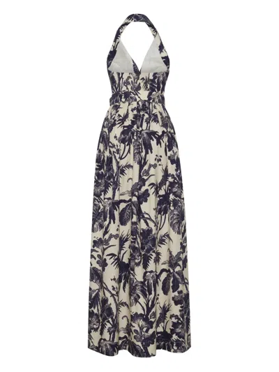 Cara Cara Quentin Floral Belted Maxi Dress In Multi