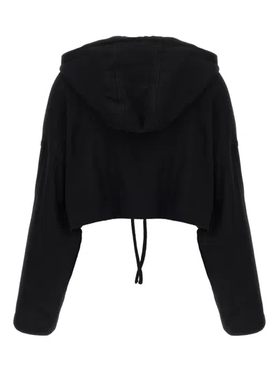 Giovanni Bedin Asymmetrical-hem Hoodie In Black