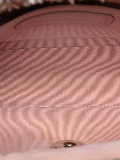 Pre-owned Chanel 2018 Mini Rectangular Classic Tweed Single Flap Crossbody Bag In Pink